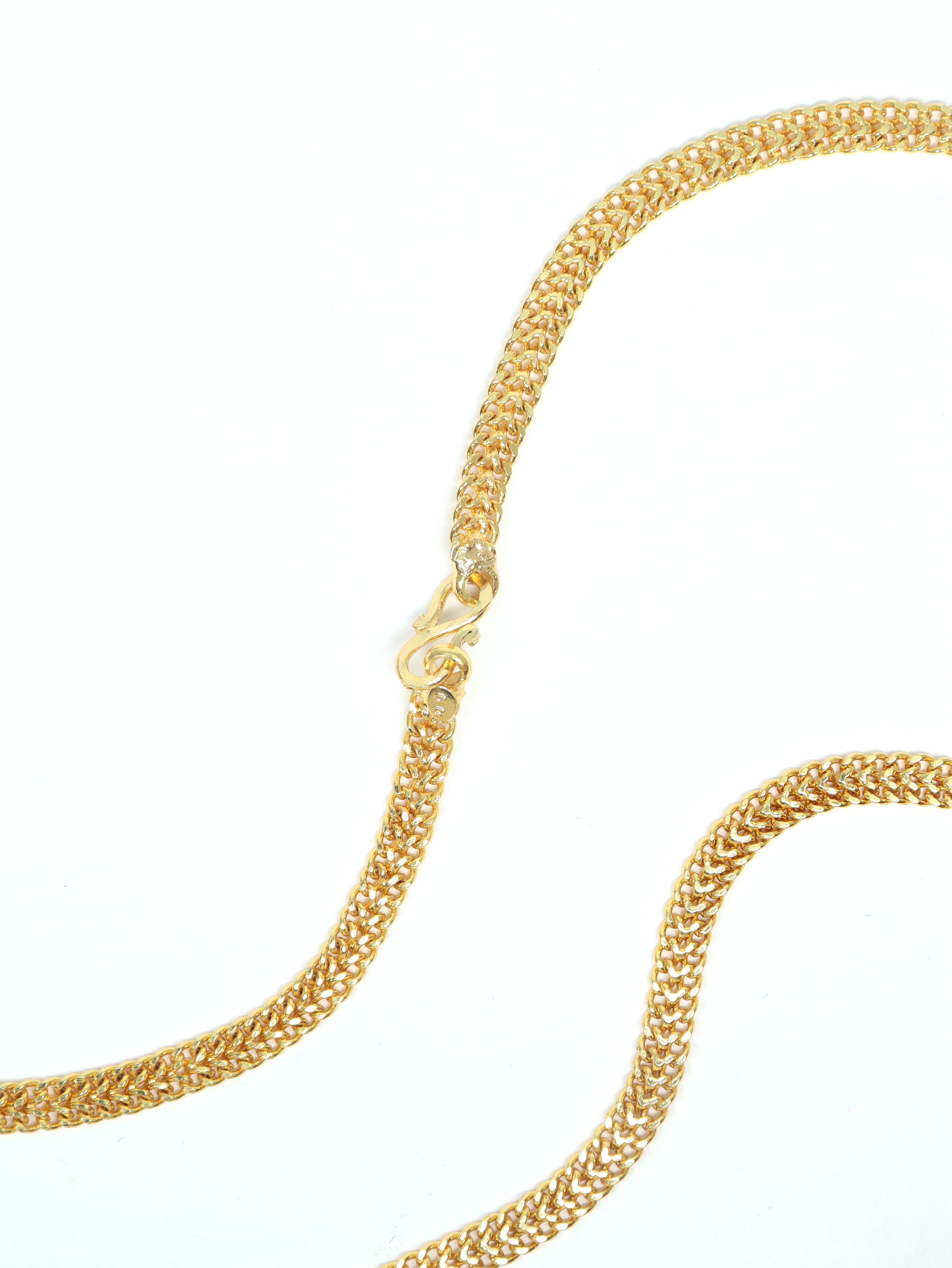 City Girl 24 CT Gold Plated Anti Tarnish 20 inch Copper Chain for Men and Boys.(CN 306A)
