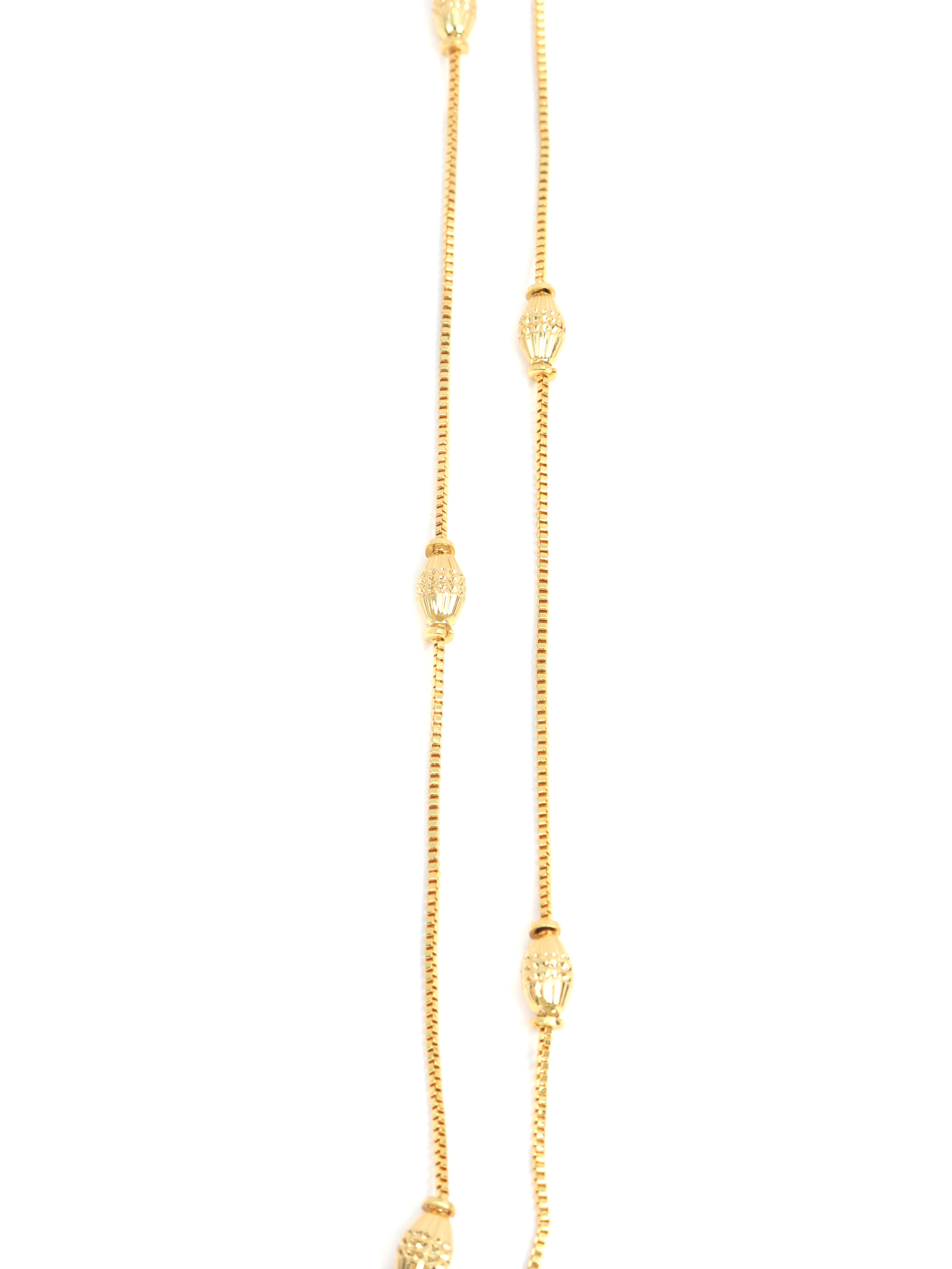 City Girl 24 CT Gold Plated Anti Tarnish 24 inch Copper Chain for Girls and Women.(CN 1617)