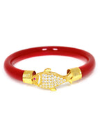City Girl Bengali 24ct Gold Plated Acrylic Pola Kada Bangle Set For Girls and Women. (2 Pc) (LB 354)