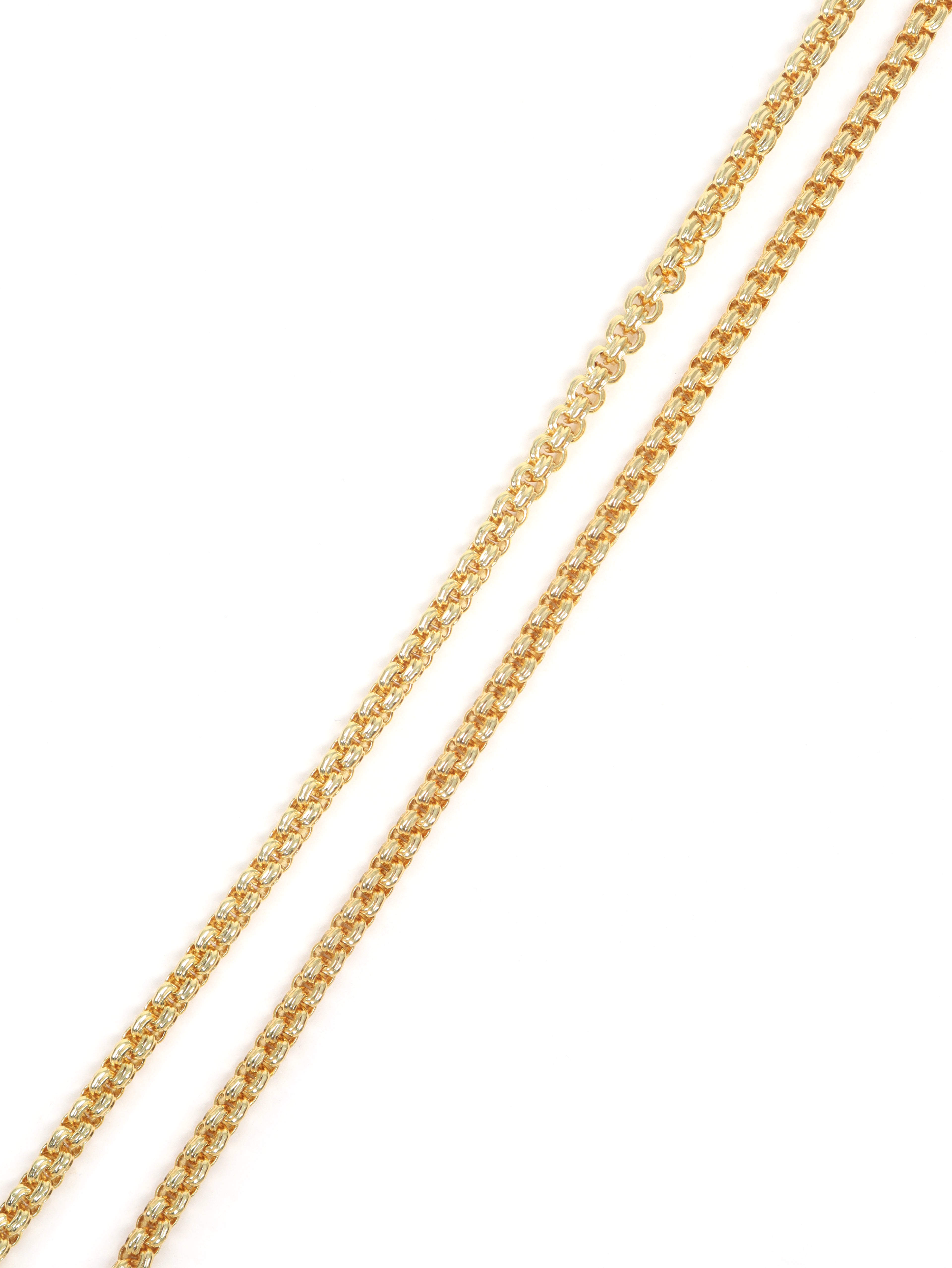 City Girl 24 CT Gold Plated 20 INCH Copper Chain for Men and Women.(CN 1629)