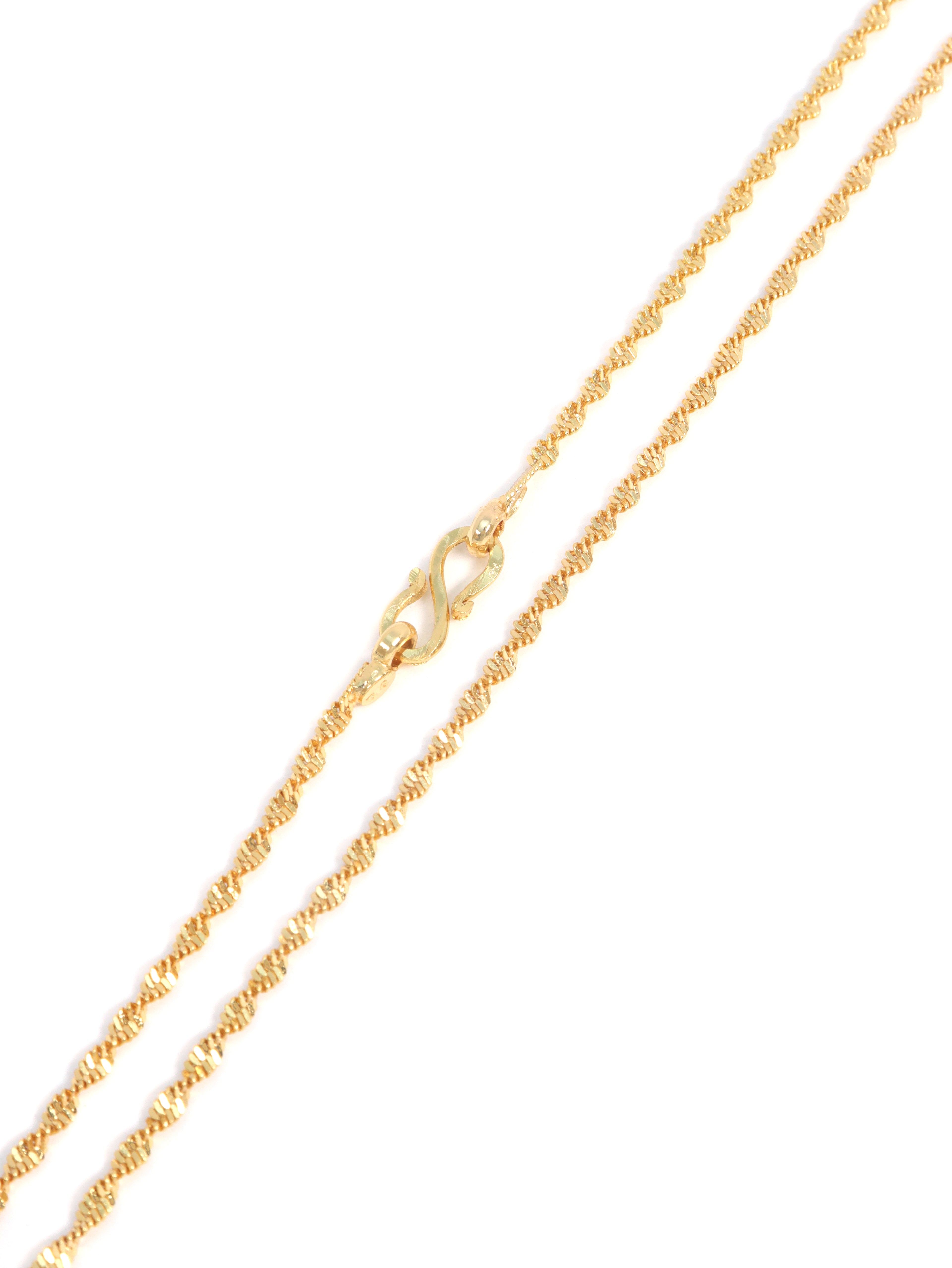 City Girl 24 CT Gold Plated Anti Tarnish 24 inch Copper Chain for Girls and Women.(DCP1)
