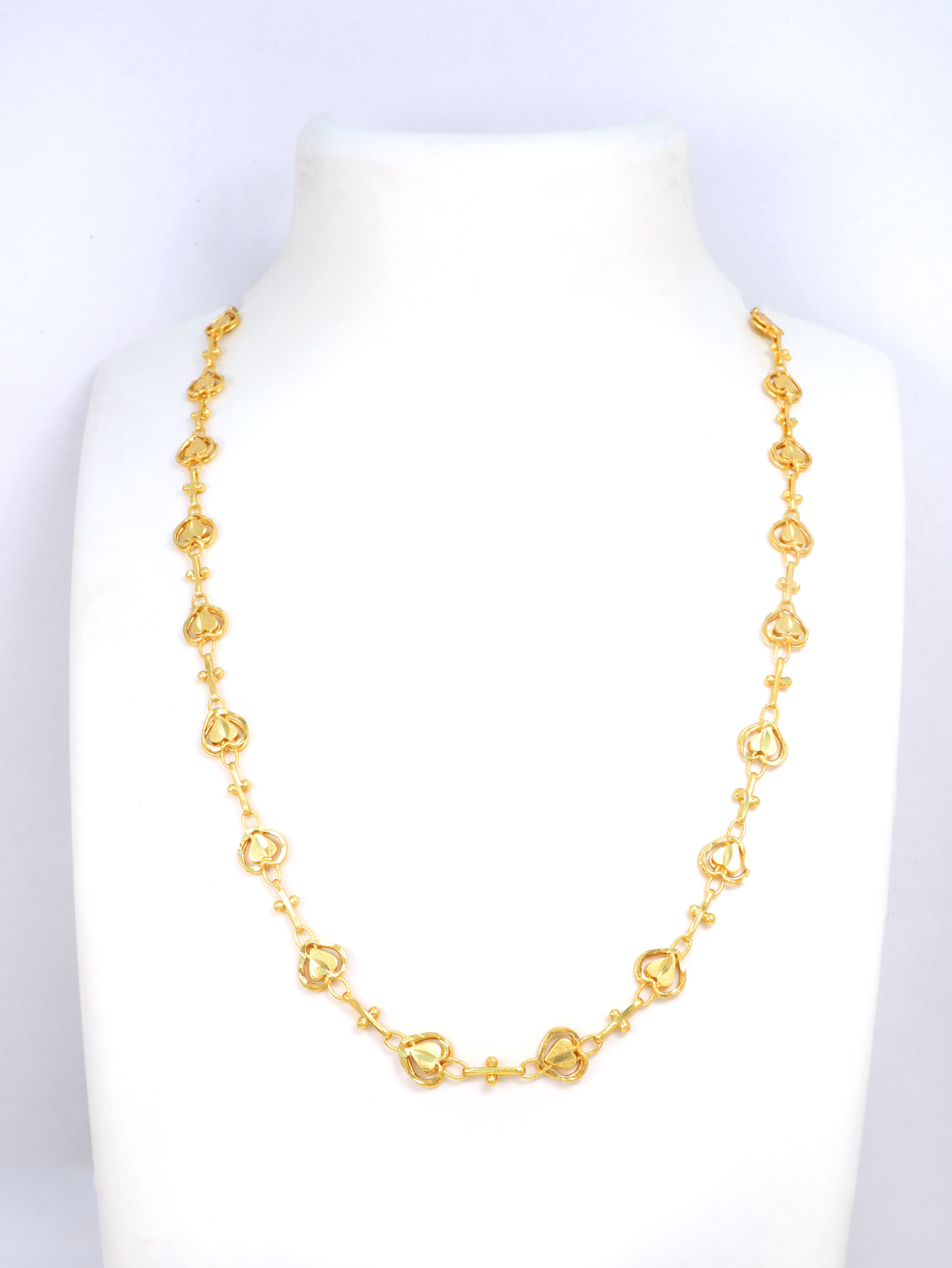City Girl 24 CT Gold Plated Anti Tarnish 24 inch Copper Chain for Girls and Women.(BGC 005)