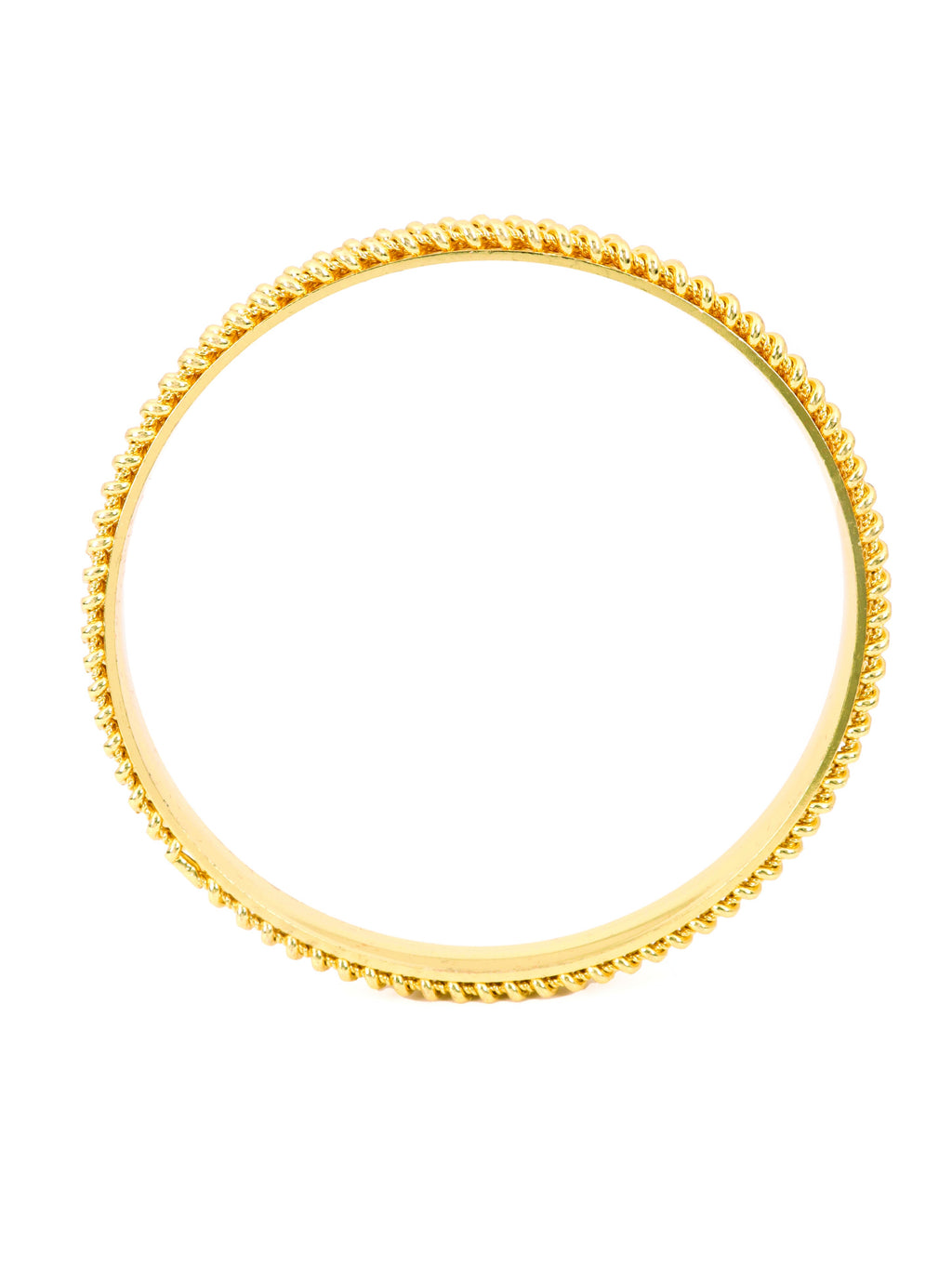 City Girl Traditional Handcrafted Anti Tarnish 24ct Gold Plated Copper Bangle KADA Set For Women and Girls. (2 pcs) (SP 71)