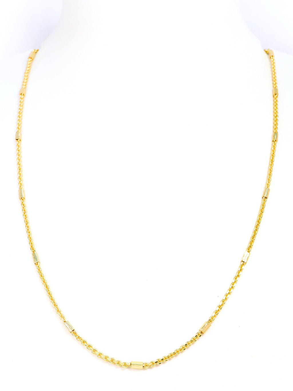 City Girl 24 CT Gold Plated Anti Tarnish 20 inch Copper Chain for Girls and Women.(CN 1156)