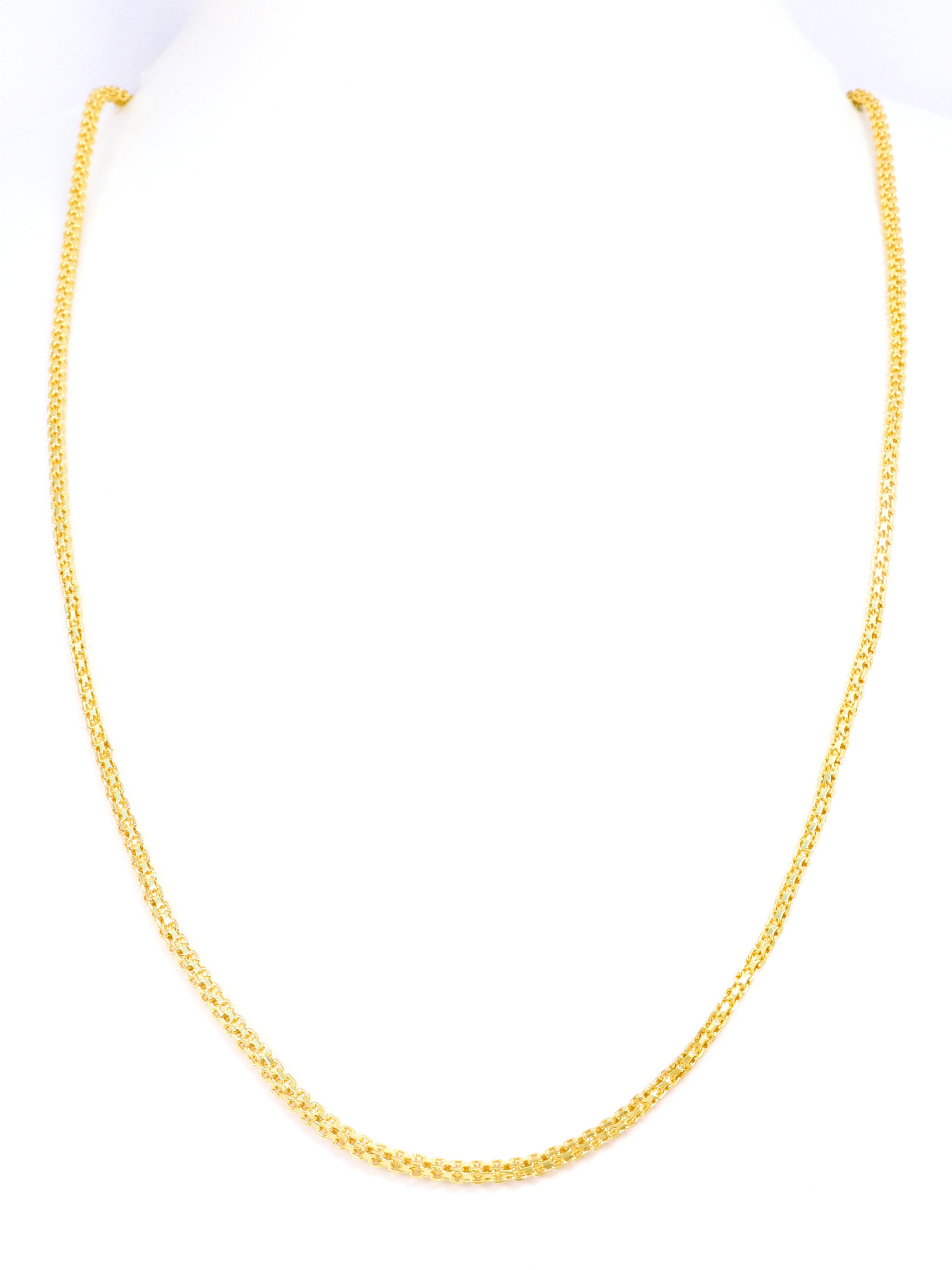 City Girl 24 CT Gold Plated 24 inch Copper Chain for Girls and Women.(CN 3901)
