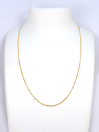 City Girl 24 CT Gold Plated Anti Tarnish 20 inch Copper Chain for Girls and Women.(CN 1577)