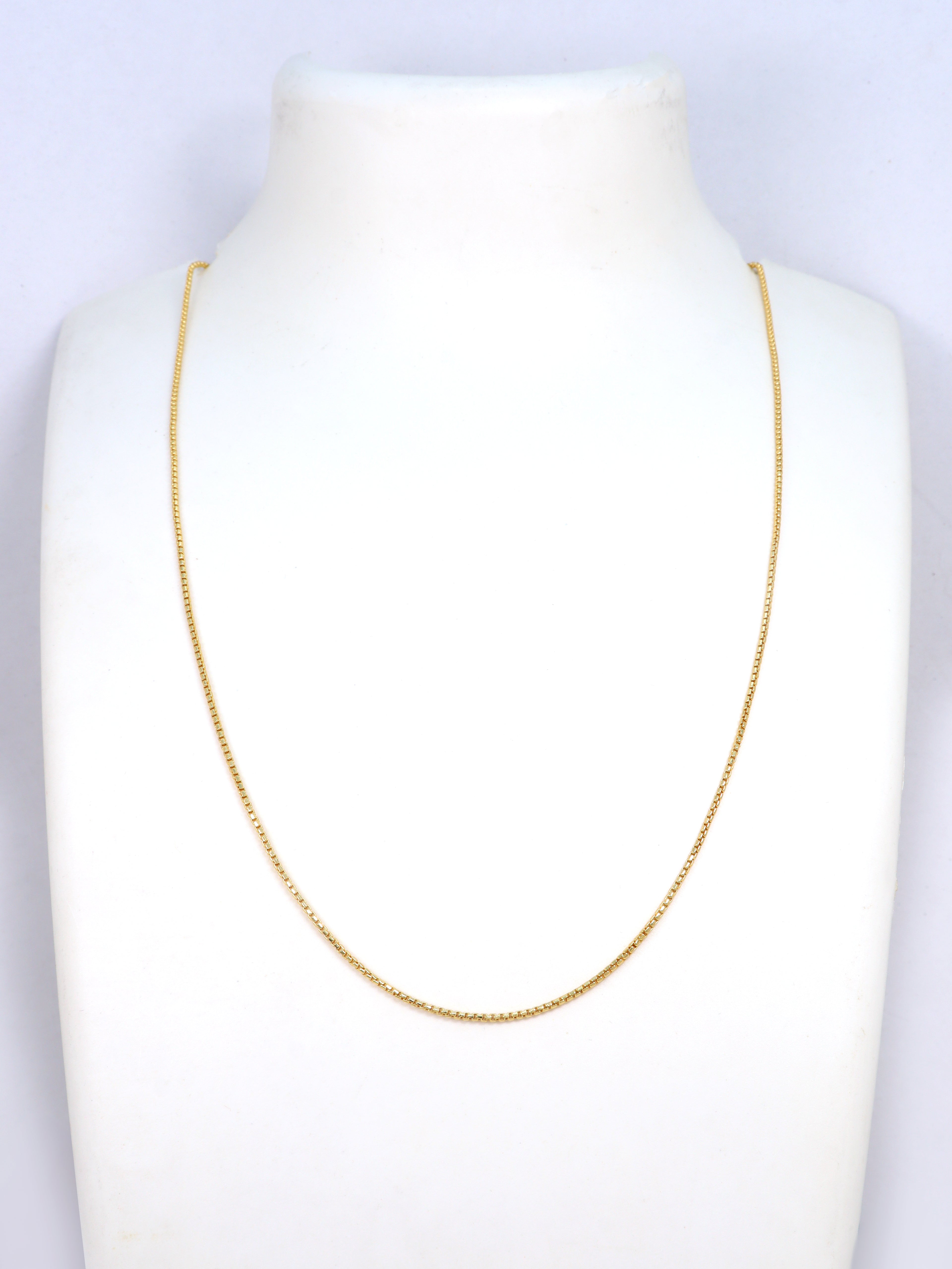 City Girl 24 CT Gold Plated Anti Tarnish 20 inch Copper Chain for Girls and Women.(CN 1577)