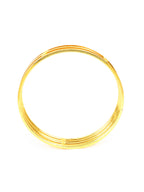 City Girl Traditional Handcrafted Anti Tarnish 24ct Gold Plated Copper Bangle KADA Set For Women and Girls. (2 pcs) (SP 784)