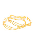 City Girl Traditional Handcrafted Anti Tarnish 24ct Gold Plated Copper Bangle KADA Set For Women and Girls. (2 pcs) (SP 706)