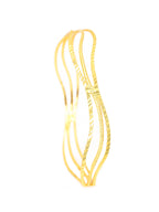 City Girl Traditional Handcrafted Anti Tarnish 24ct Gold Plated Copper Bangle KADA Set For Women and Girls. (2 pcs) (SP 706)