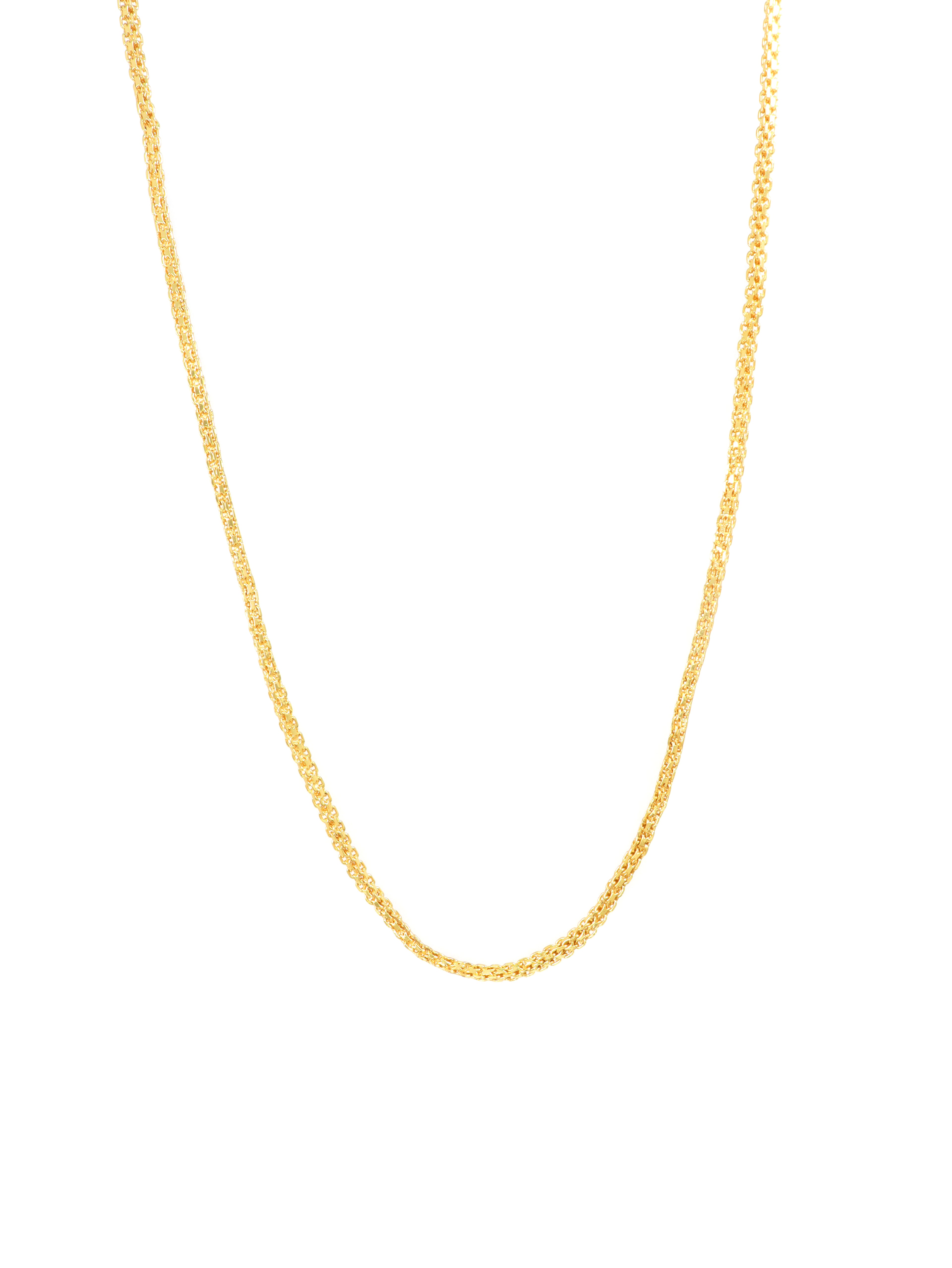 City Girl 24 CT Gold Plated 24 inch Copper Chain for Girls and Women.(CN 3901)