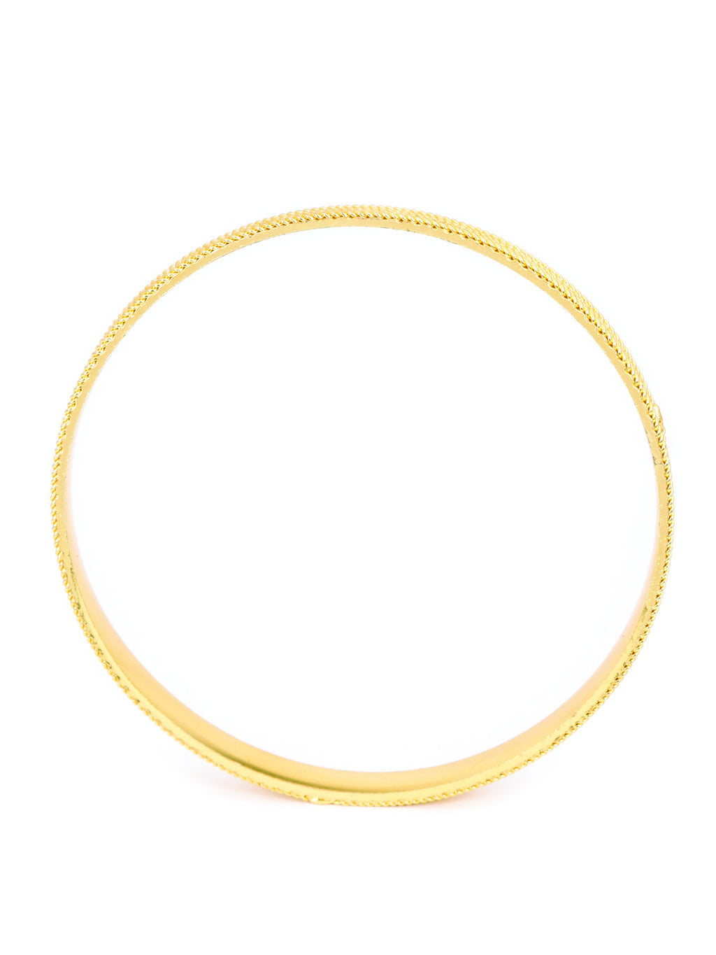 City Girl Traditional Handcrafted Anti Tarnish 24ct Gold Plated Copper Bangle KADA Set For Women and Girls. (2 pcs) (SP 4471)