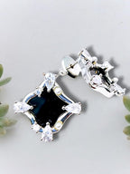 City Girl CZ Stone Stainless Steel Anti-Tarnish Golden Earrings – Luxe Minimalist