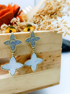 City Girl Cz Stone Stainless Steel Anti Tarnish Western Golden Earring.