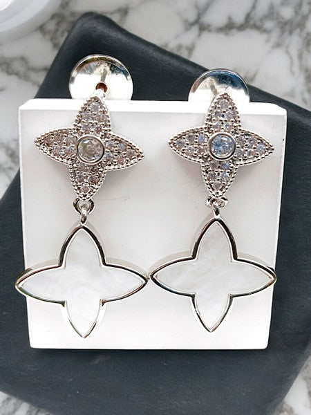 City Girl Cz Stone Stainless Steel Anti Tarnish Western Earring.