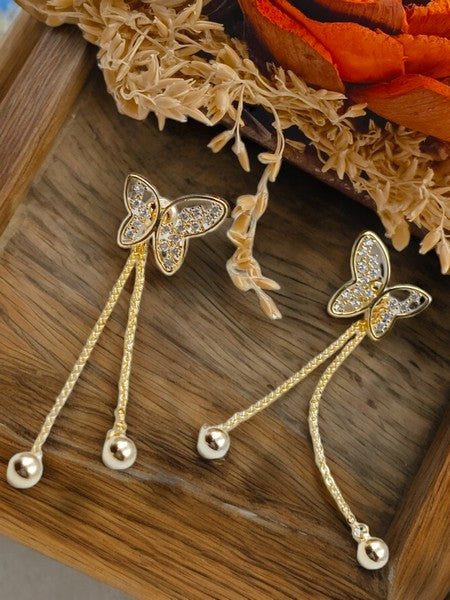 Butterfly Bliss – Anti-Tarnish Gold Earrings