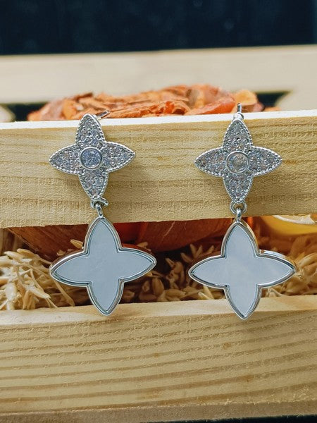 City Girl Cz Stone Stainless Steel Anti Tarnish Western Earring.