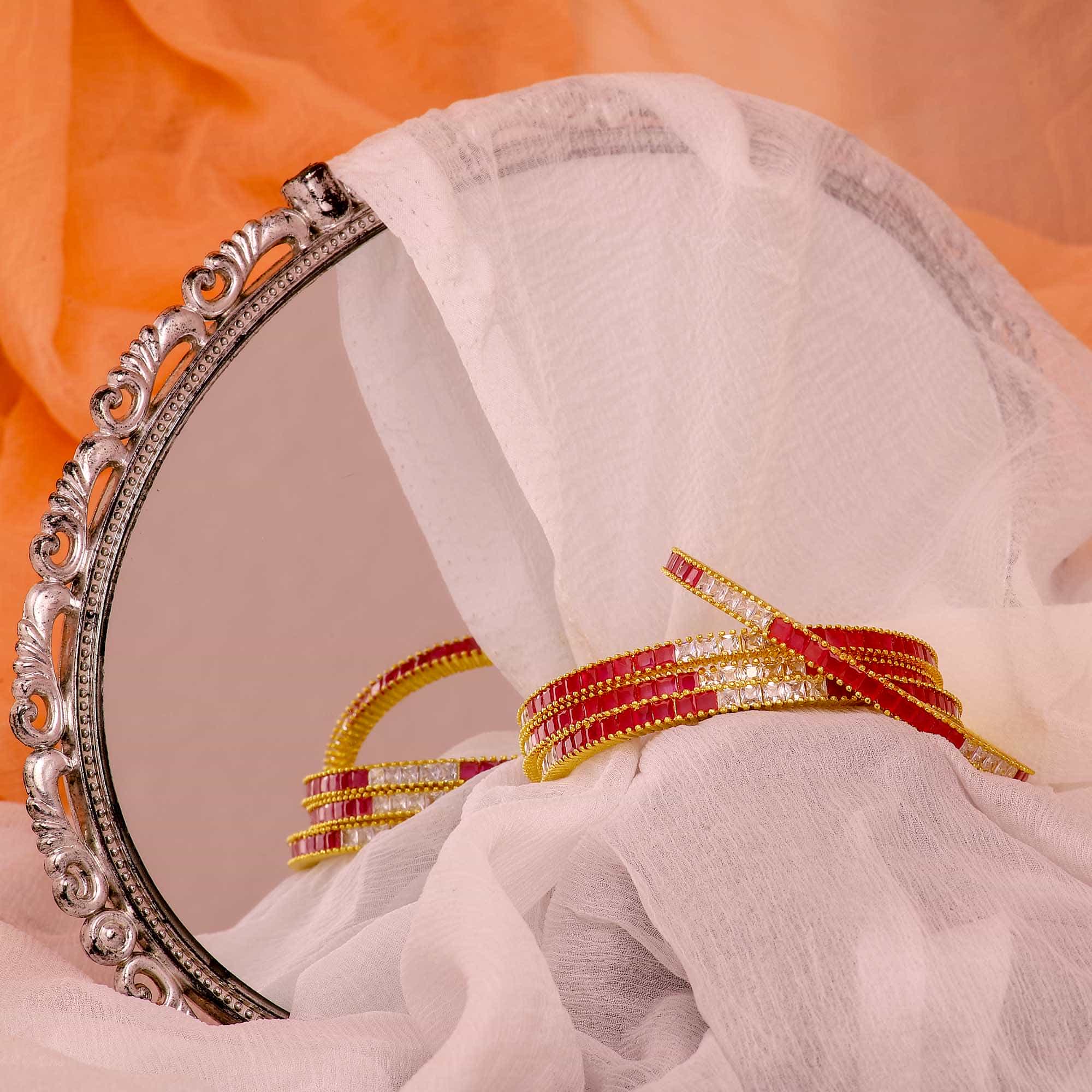 American Diamond Bangle – Eternia Collection (Pack of 4)