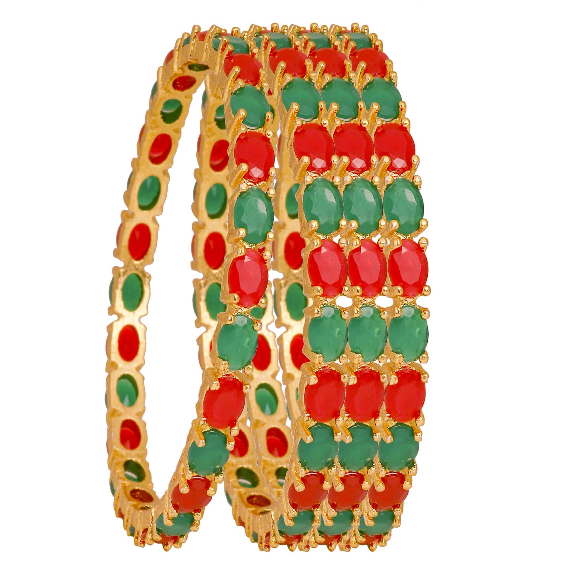 American Diamond Bangle – Divina Collection (Pack of 4)