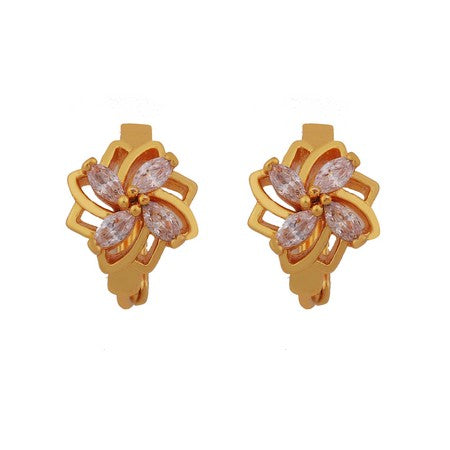 CITY GIRL Traditional Gold Plated Brass Bali Earrings – Minimal Chic Style