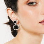 American Diamond Rhodium Plated Premium CZ Classic Stud Earrings – Signature Edition