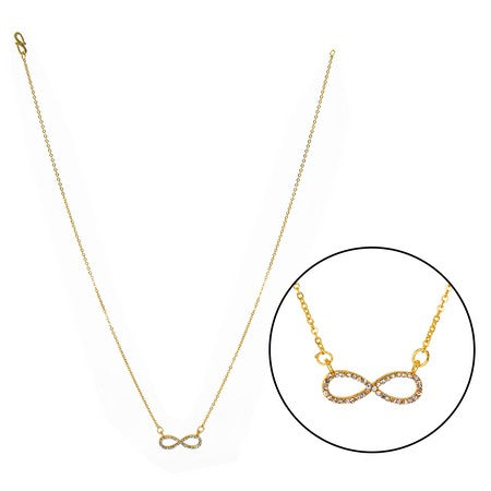Manikya Infinity-Pendant Metal Chain