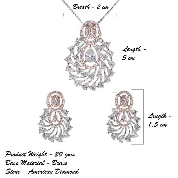 City Girl AD Brass Timeless Glow Pendant Set