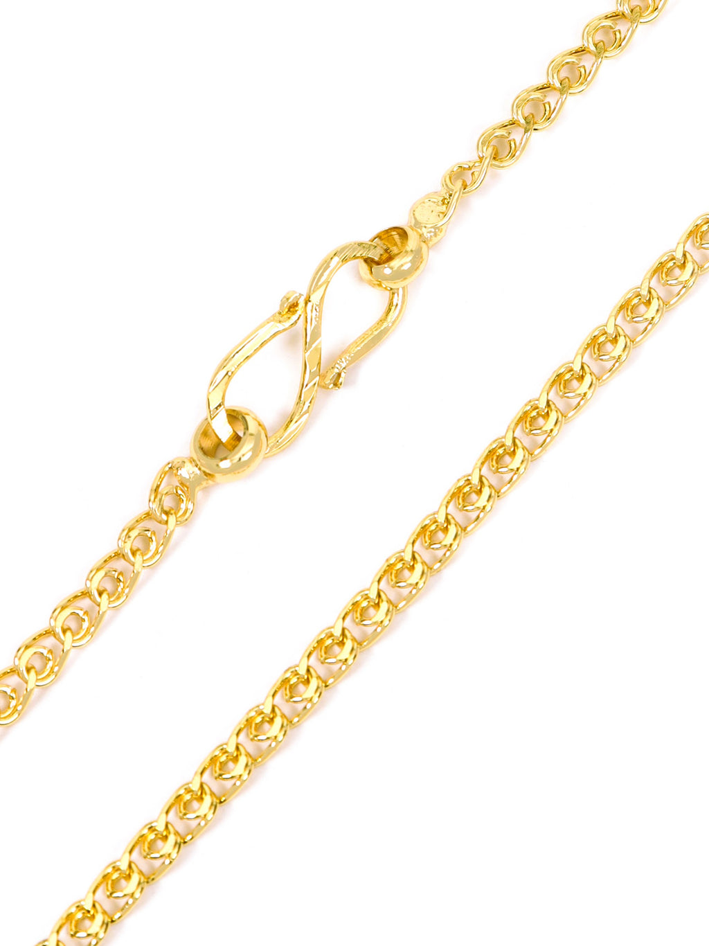 City Girl Men's 24 Inch 24CT Micro Gold Plated 3 mm Designer Chain Necklace | 6 g Daily Wear