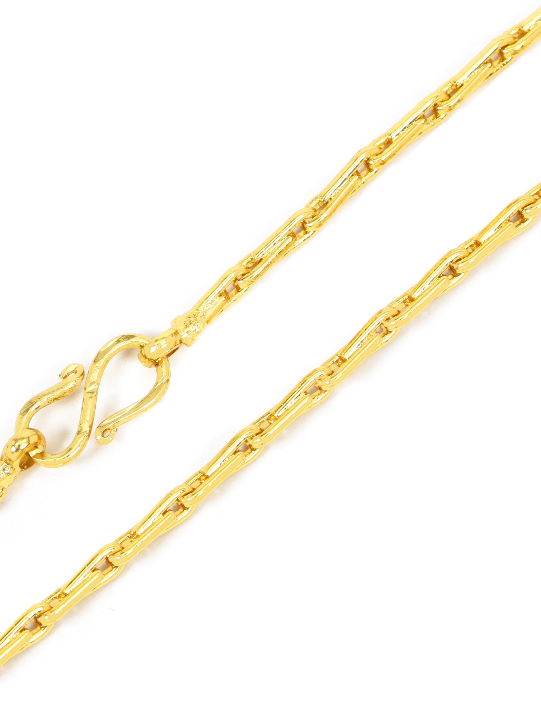 City Girl Jewellery 24CT Gold Plated Chain for Women & Girls | 24 Inch Lightweight Copper Chain Necklace | Gold Replica Daily Wear Necklace | Skin Friendly, Rash Free, Durable Fashion Jewellery for Casual, Office & Party Wear